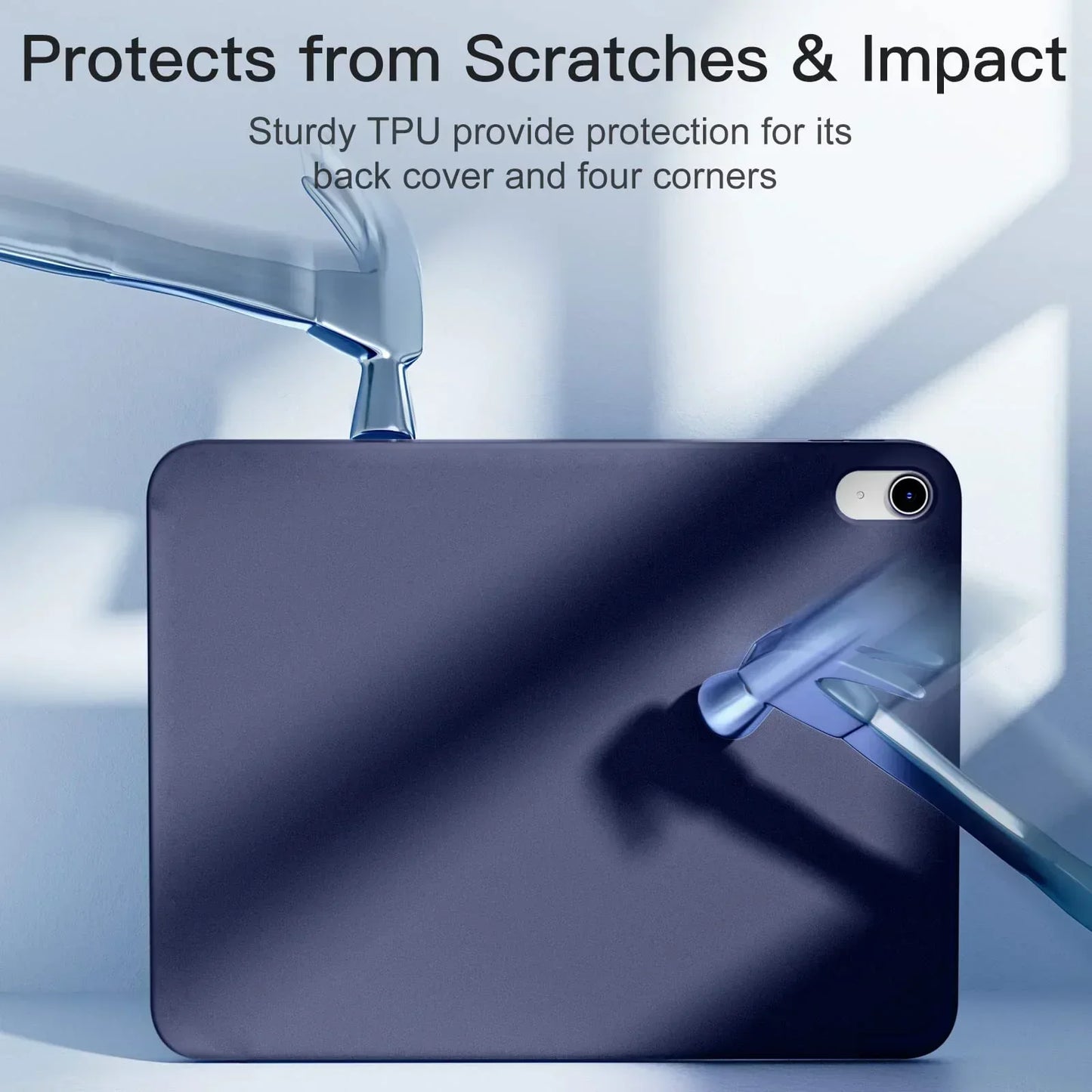Soft Silicone Trifold Magnetic Flip Smart Cover