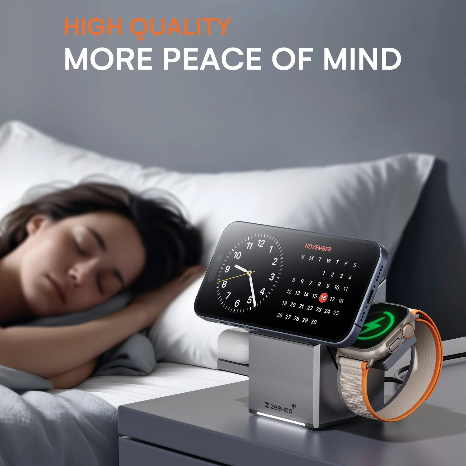 3 In 1 Wireless Charging Station For Apple Watch Charger - The Techie Den