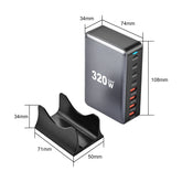 320W Charger USB C Fast Desktop 8-port - The Techie Den