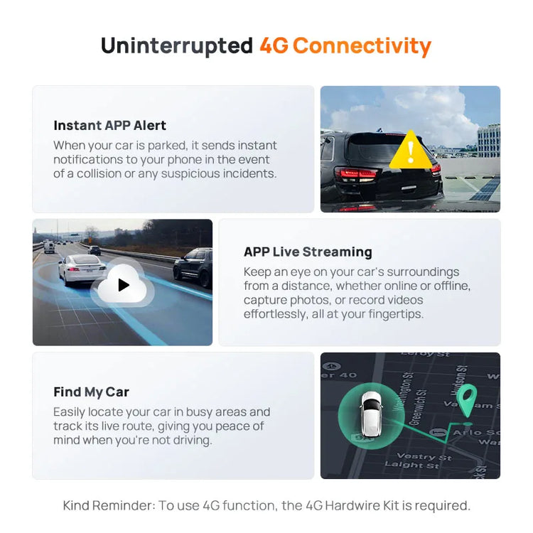 Front Cam Car DVR 24H Parking Support Rear Cam - The Techie Den