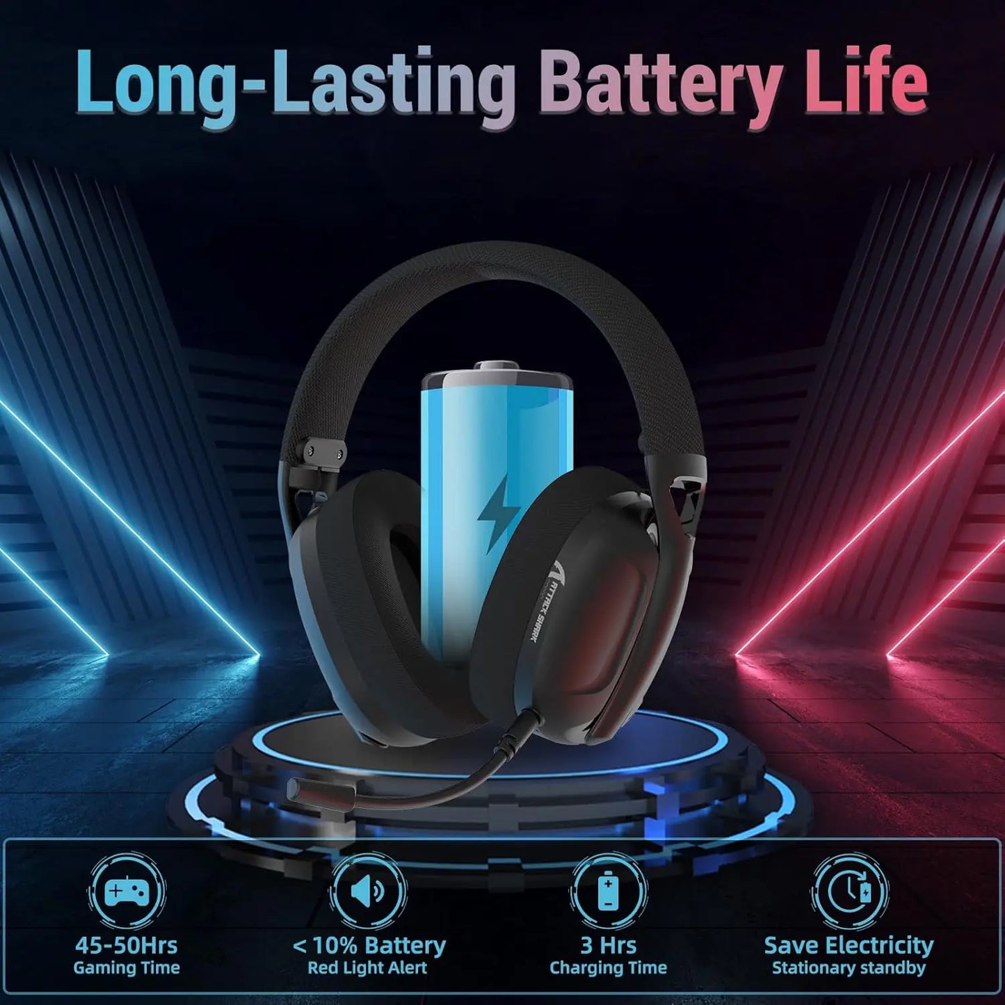 Ultra Light Wireless noise-canceling microphone Gaming Headset