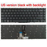 US new laptop keyboard for ASUS ZenBook UX363 and UX371 series by The Techie Den, showing black keys and layout details.