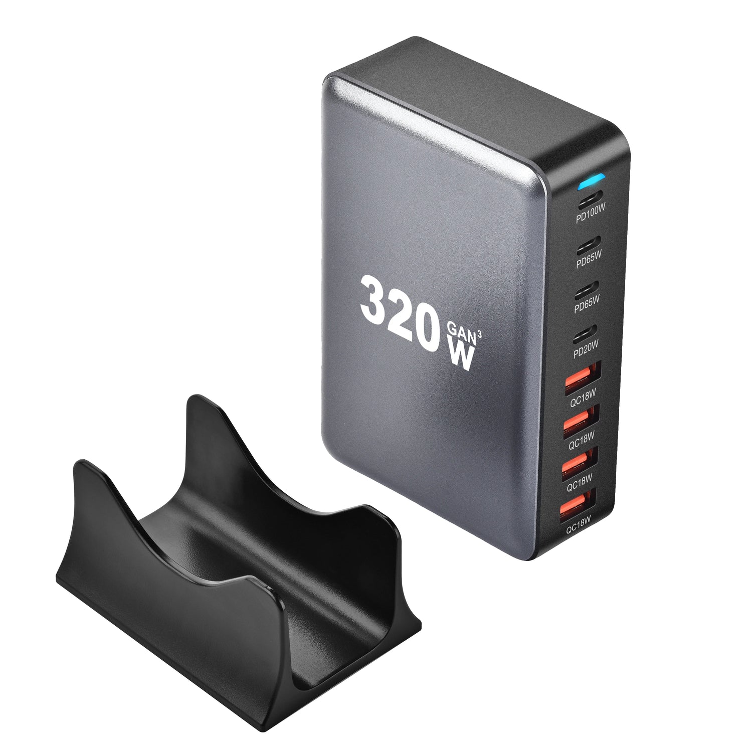 320W Charger USB C Fast Desktop 8-port - The Techie Den