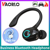 Wireless Bluetooth earphones by The Techie Den with HD mic, noise-canceling earbuds, ear hook, waterproof design, and HIFI bass.