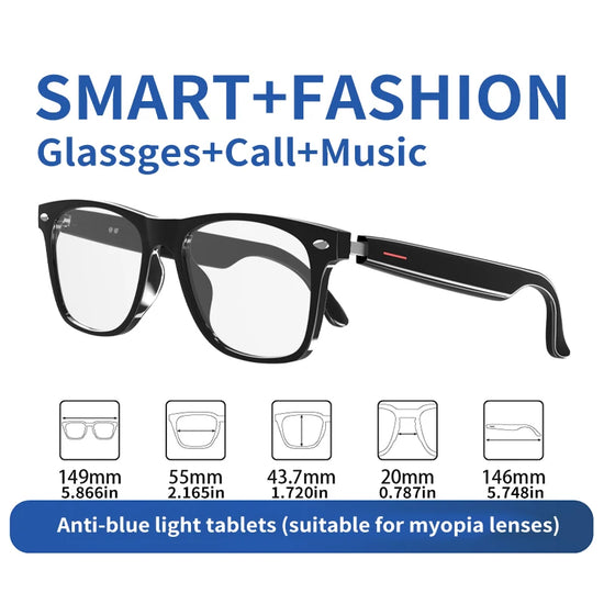 wireless bluetooth glasses, listen to music, answer the phone - The Techie Den