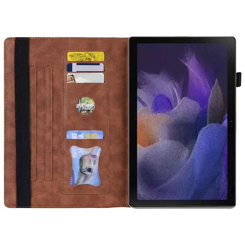 PU Leather Wallet Tablet Cover