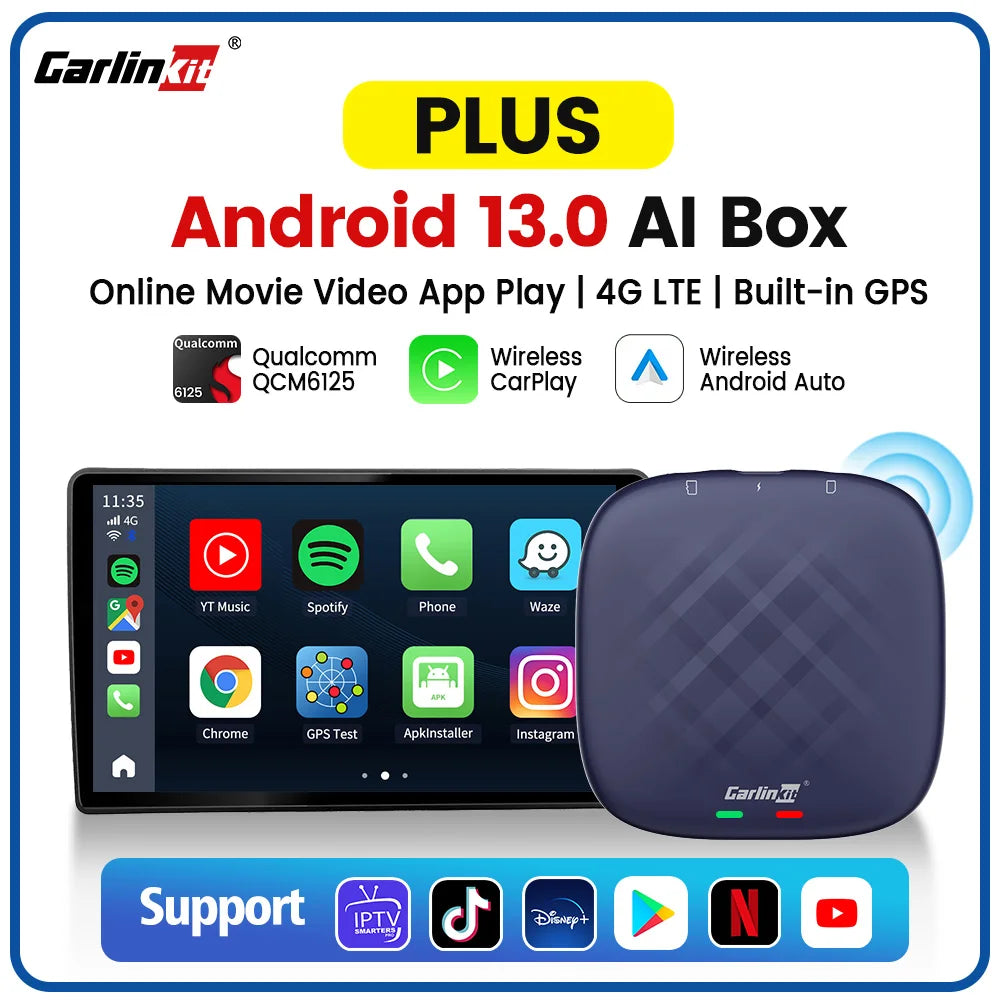 Carlinkit CarPlay Ai TV Box Wireless CarPlay - The Techie Den