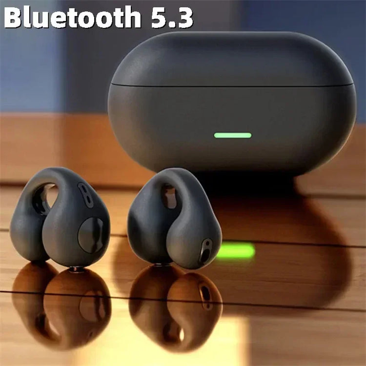 Wireless T75 Bone Conduction Headphones by The Techie Den with Bluetooth 5.3, waterproof design, sports earphones, HiFi sound, TWS headset