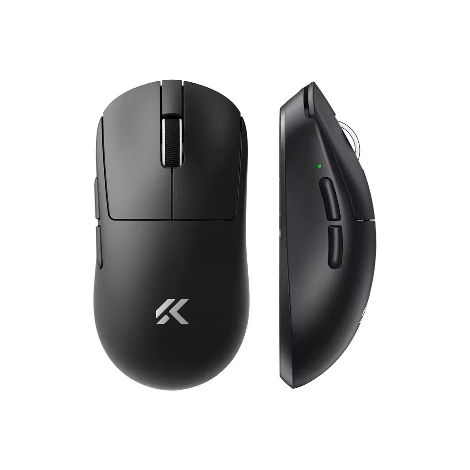 Wireless gaming mouse Mchose A7 V2 Pro Ultra by The Techie Den with tri-mode connectivity and up to 42,000 DPI, shown in the image.