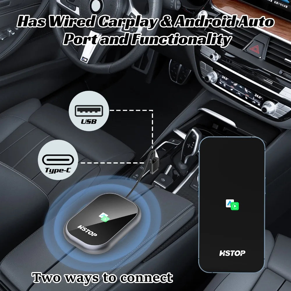 Wireless CarPlay Adapter Converts Wired To Wireless