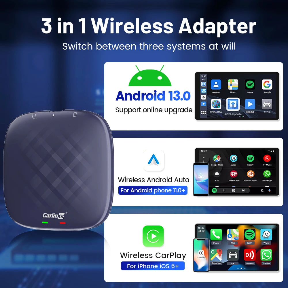 Carlinkit CarPlay Ai TV Box Wireless CarPlay - The Techie Den