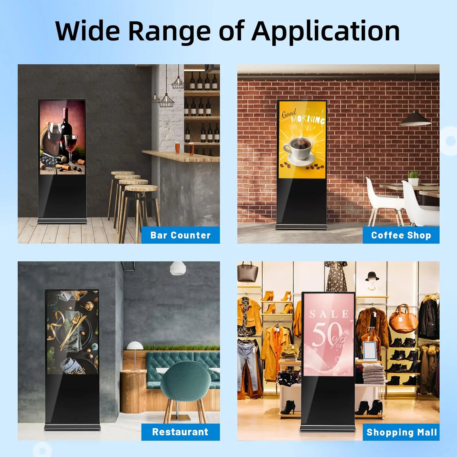 Digital Signage Advertising Display Kiosk - The Techie Den