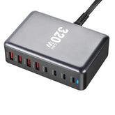 320W Charger USB C Fast Desktop 8-port - The Techie Den