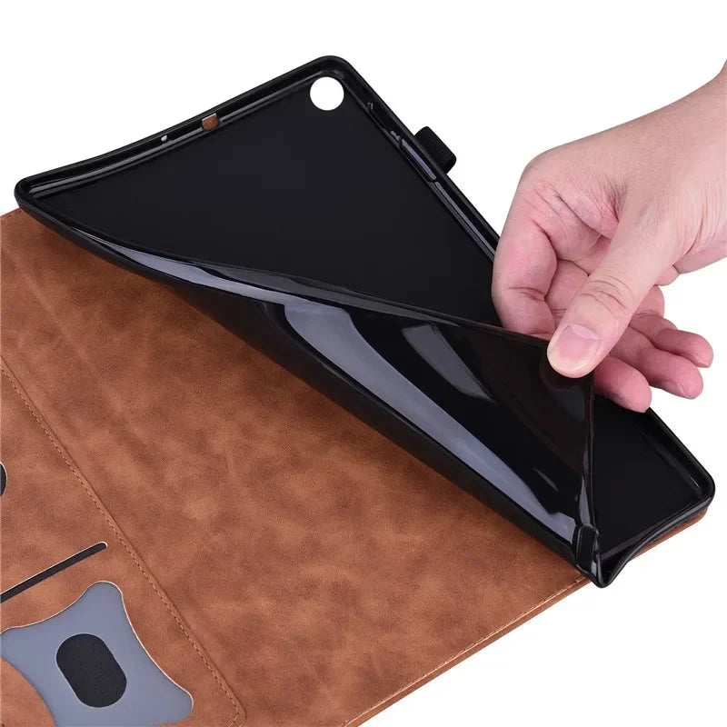 PU Leather Wallet Tablet Cover