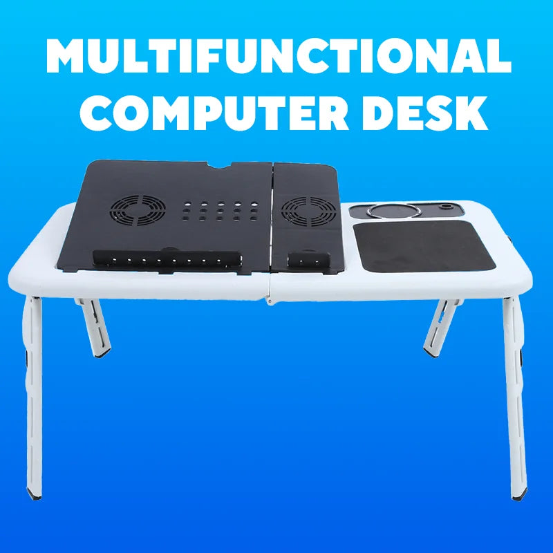 Laptop Desk Stand Table Tray Cool Fan