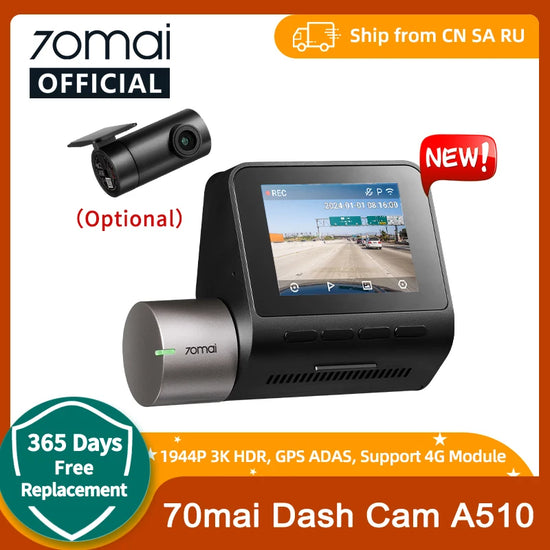 Front Cam Car DVR 24H Parking Support Rear Cam - The Techie Den