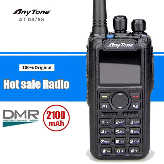 Portable Two way radio GPS BT DMR Walki talki 66-88Mhz