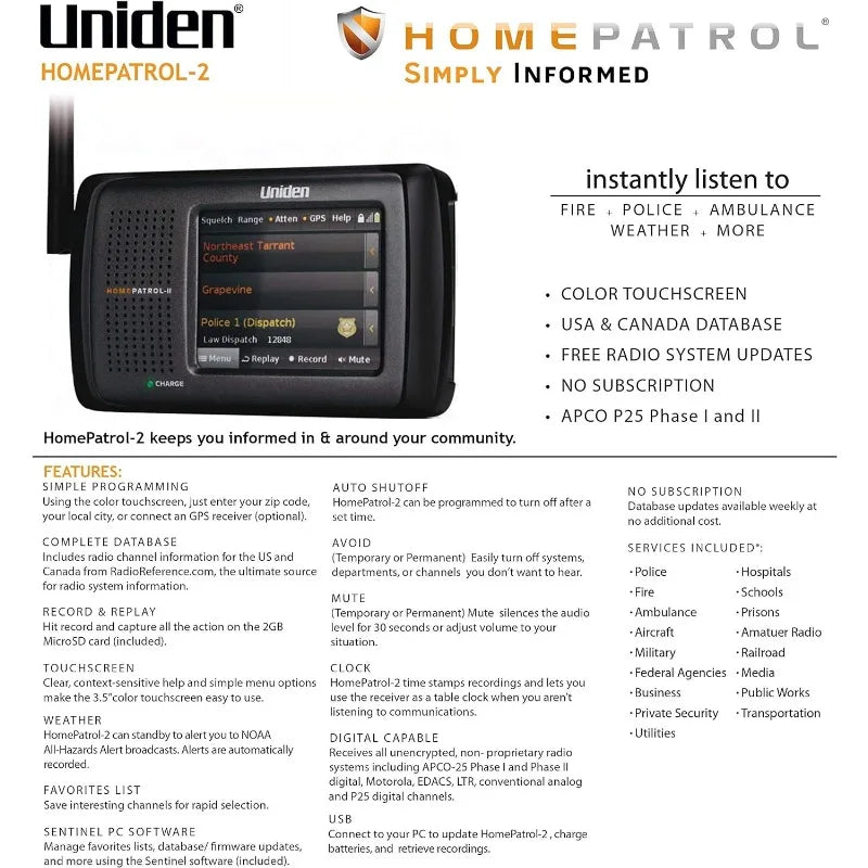 Uniden Scanner with TrunkTracker