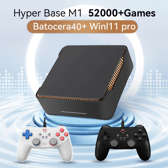 Intel N100 Game PC Box with Windows 11 Pro and Batocera 40, 2TB HDD, 80+ emulators for PS3, PS2, Wii, N64, and retro gaming.