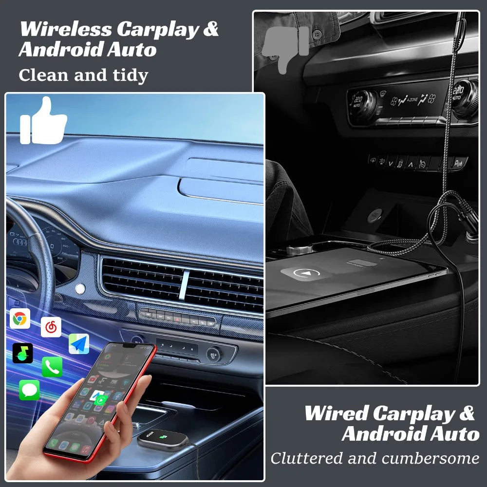 Wireless CarPlay Adapter Converts Wired To Wireless