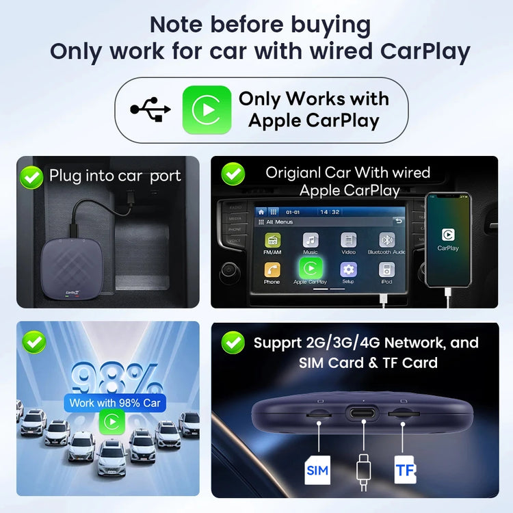 Carlinkit CarPlay Ai TV Box Wireless CarPlay - The Techie Den