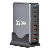 320W Charger USB C Fast Desktop 8-port - The Techie Den