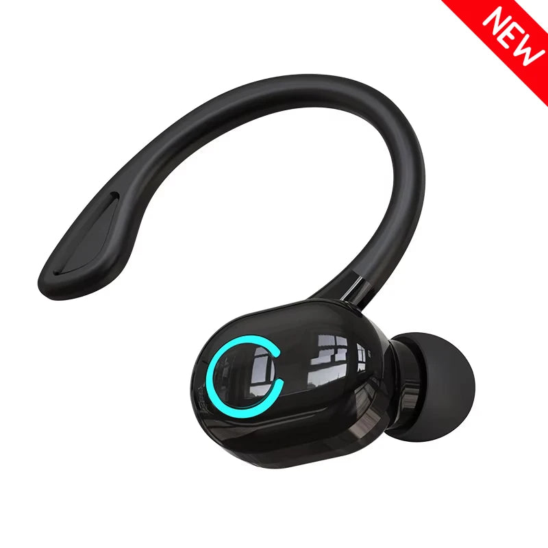 Wireless Bluetooth earphones with HD mic, ear-hook design, noise cancelling, waterproof, ideal for sports and gaming from The Techie Den.