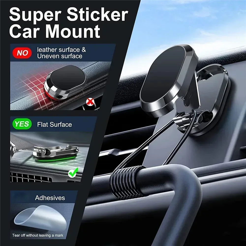 Magnetic Car Phone Holder Foldable